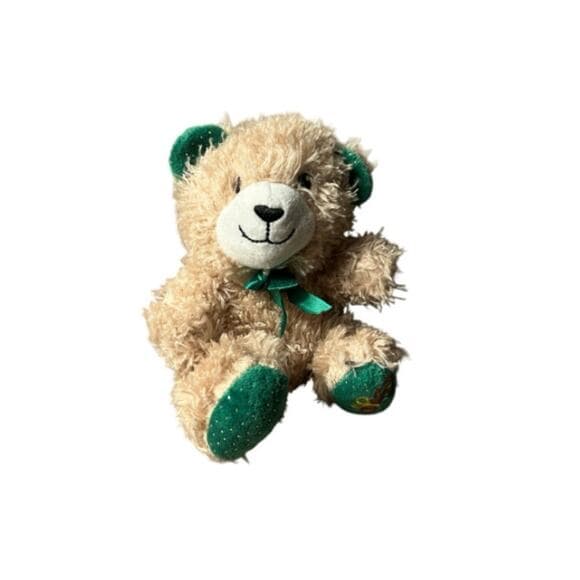 Brown and Green Mini teddy bear selling the stuffed animal 5” - Thumbnail 8