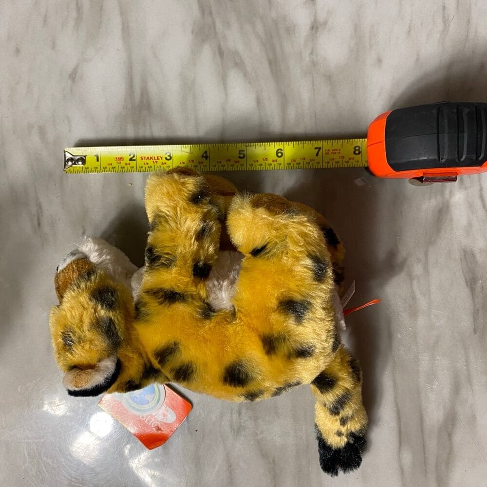 Wild Republic Cheetah Baby Plush, Stuffed Animal, Plush Toy 8 inches - Thumbnail 6