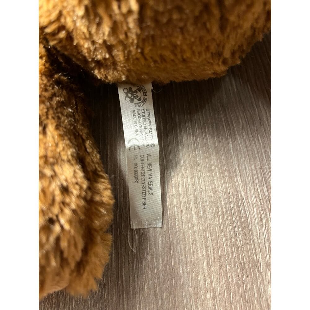 16” Brown Bear With Black Eyes - Thumbnail 2