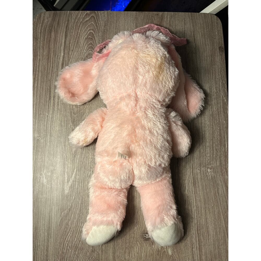 18” Pink & White Bunny Rabbit Stuffed Animal - Thumbnail 2