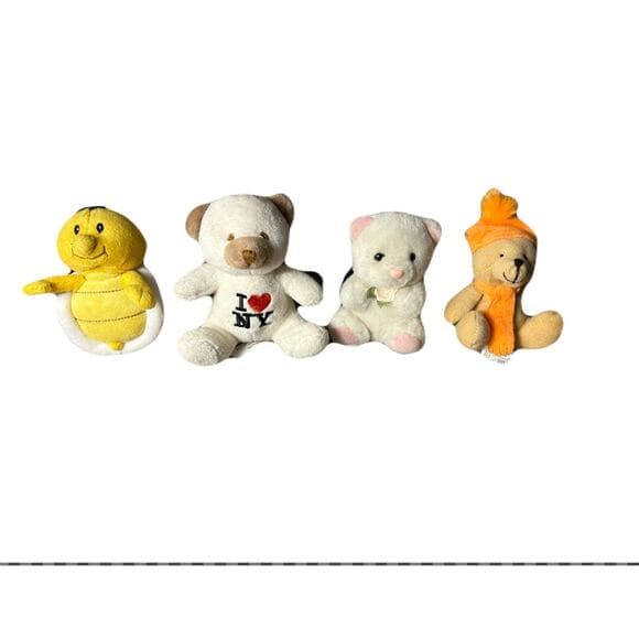 A bundle of four stuffed animals 4 inches - Thumbnail 6