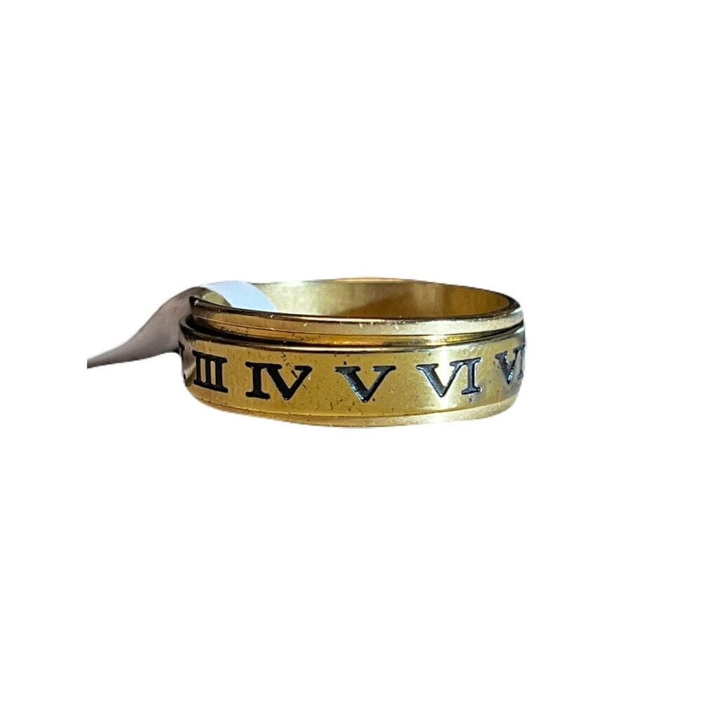 AA 12 Steps Spin Ring Stainless Steel Size 20 With Tags On It - Thumbnail 5