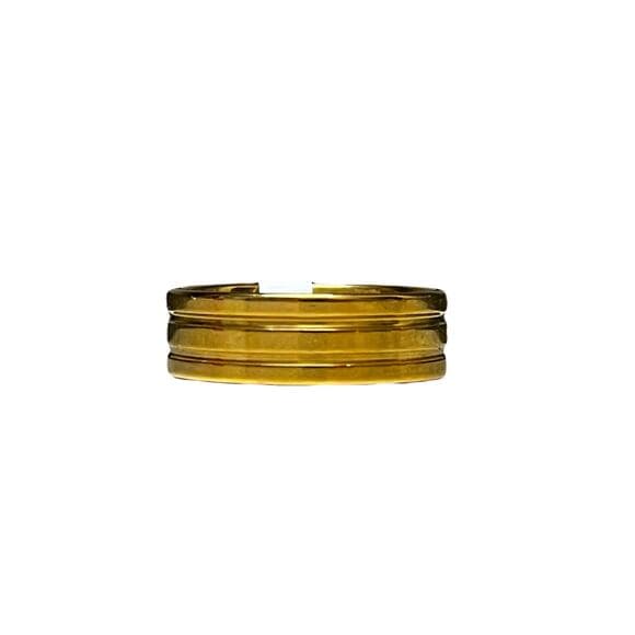 Solid Gold Stainless Steel Men’s Ring Size 22 - Thumbnail 5