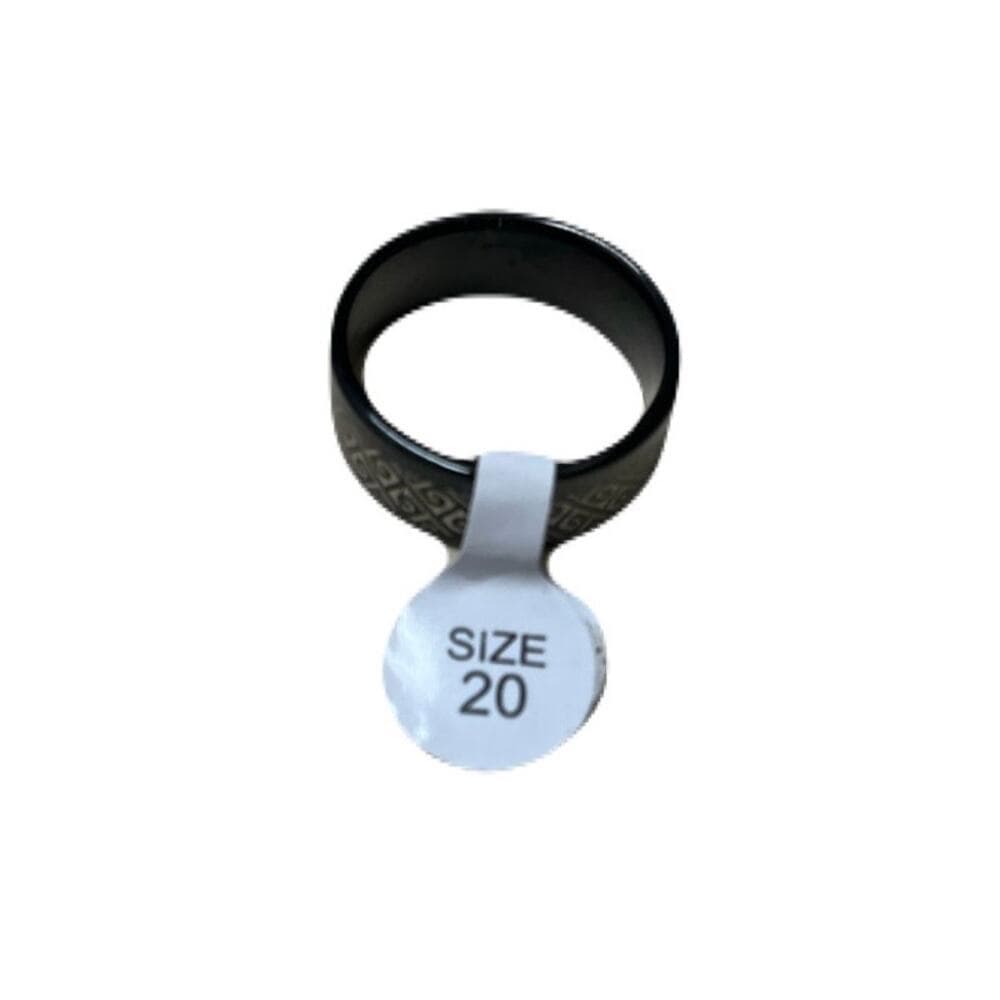 Black Stainless Steel Ring Size 20 Brand New - Thumbnail 3