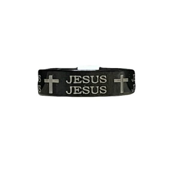 Black Jesus Stainless Steel Men’s Ring Size 18 - Thumbnail 5