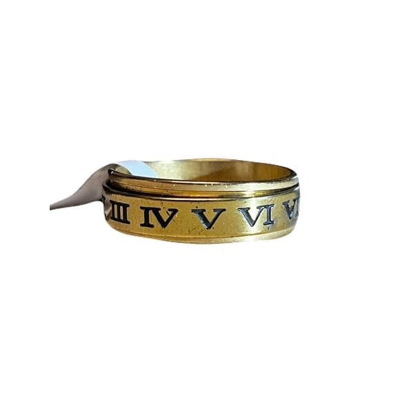 AA 12 Steps Spin Ring Stainless Steel Size 20 With Tags On It - Thumbnail 6