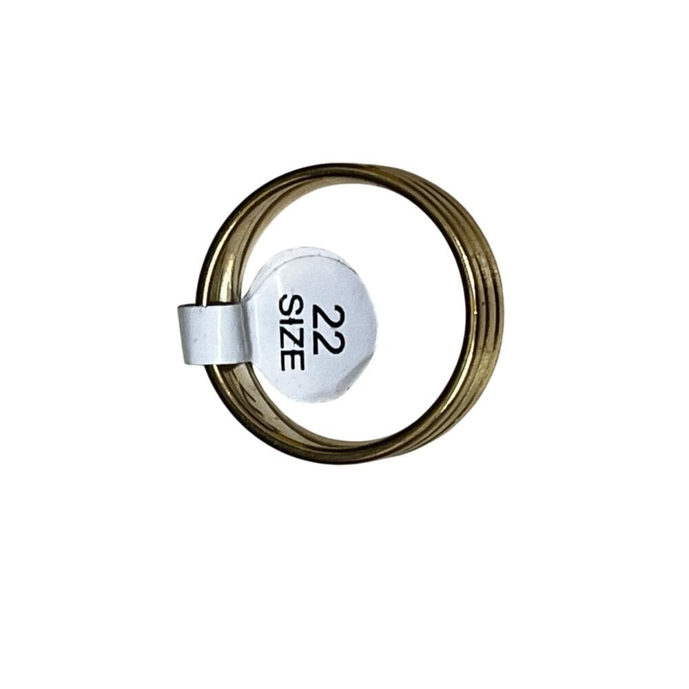 Solid Gold Stainless Steel Men’s Ring Size 22 - Thumbnail 2