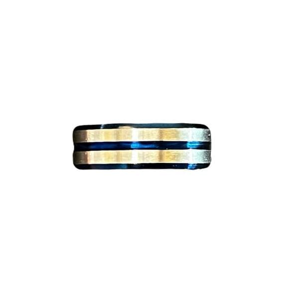 Blue & Sliver Stainless Steel Men’s Ring Size 11 - Thumbnail 5