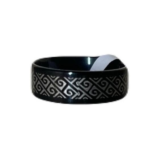 Black Stainless Steel Ring Size 20 Brand New - Thumbnail 7