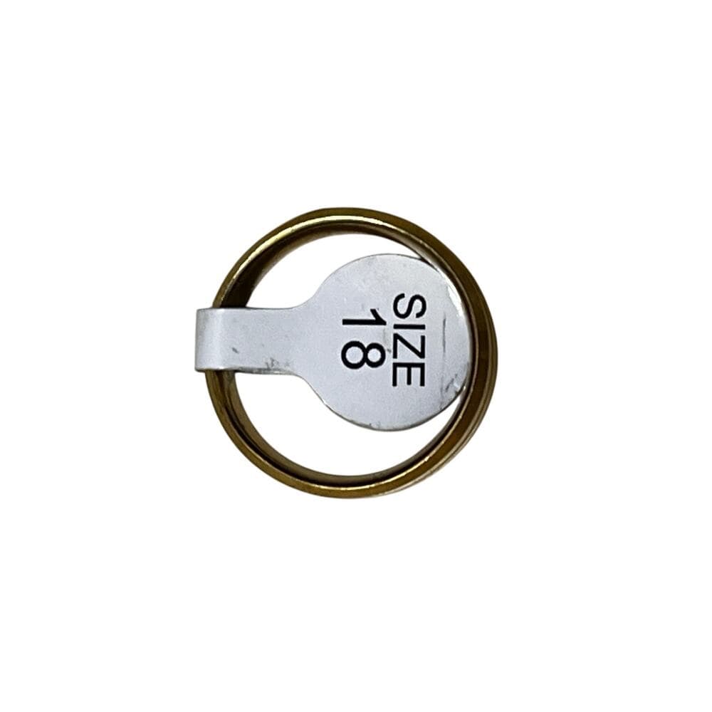 Gold Stainless Steel Men’s Ring Size 18 - Thumbnail 2