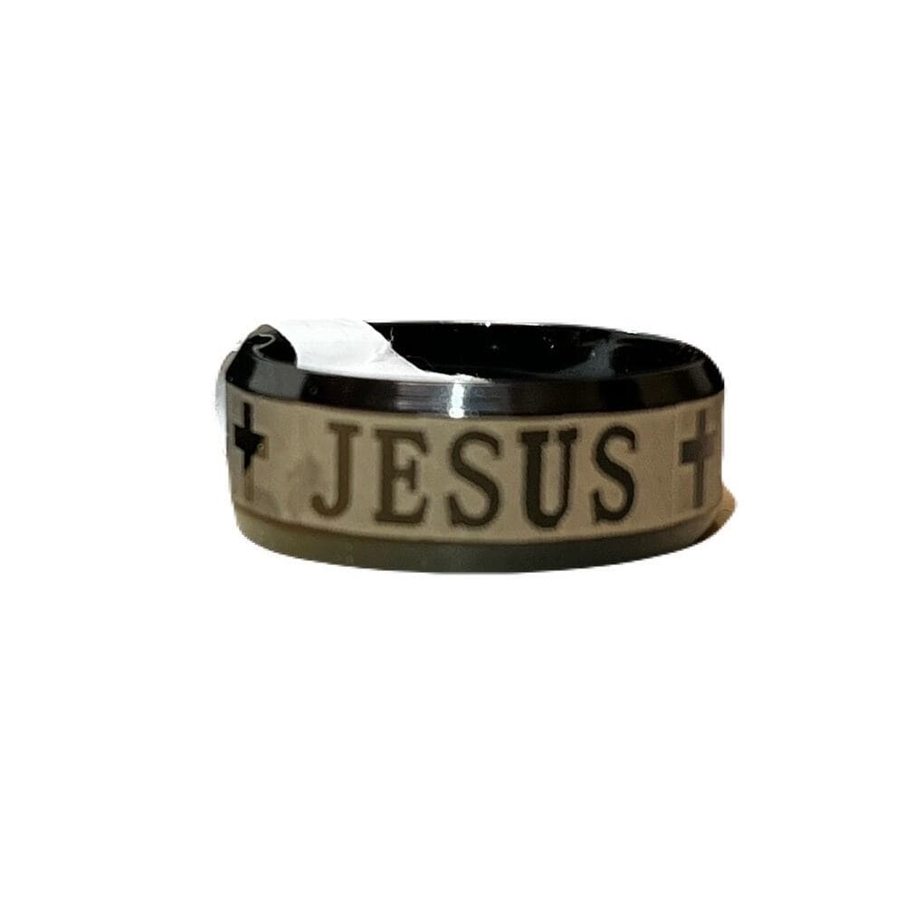 Jesus Black Stainless Steel Size 18 With Tags - Thumbnail 5
