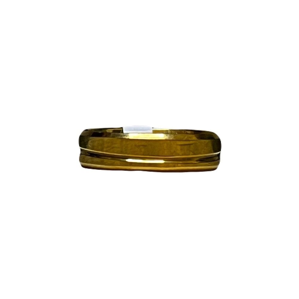 Gold Stainless Steel Men’s Ring Size 18 - Thumbnail 4