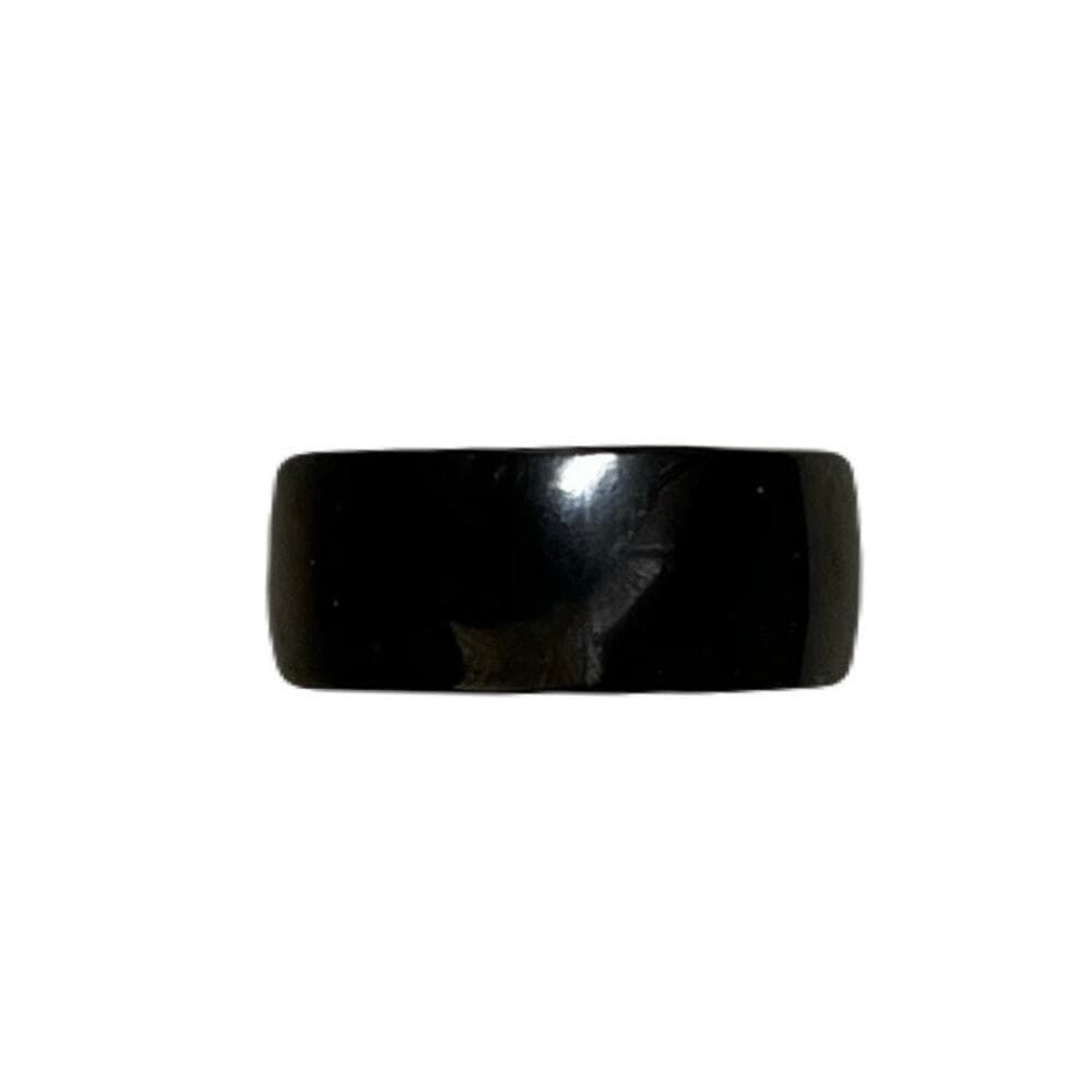 Solid Black Stainless Steel Men’s Ring Size 21 With Tags - Thumbnail 4