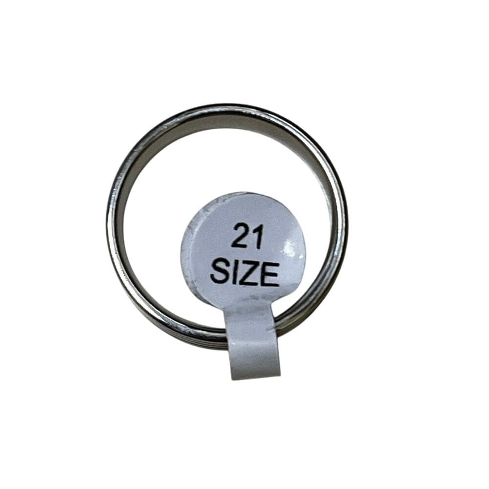 Sliver Stainless Steel Ring Size 21 Brand New - Thumbnail 3