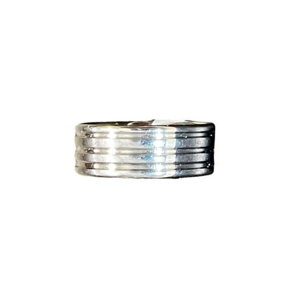 Sliver Stain steel Men’s Ring Plan Size 18 With New Tags - Thumbnail 5