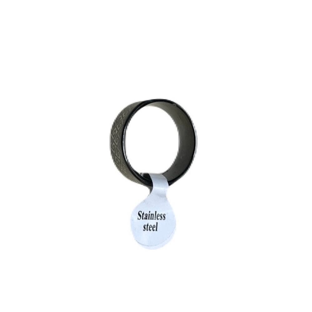 Black Stainless Steel Ring Size 20 Brand New - Thumbnail 2