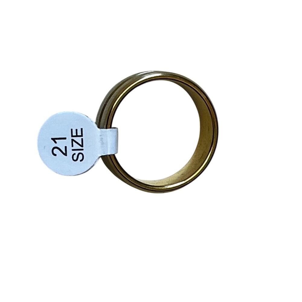 Brand New Solid Gold Stainless Steel Ring Size 21 - Thumbnail 2