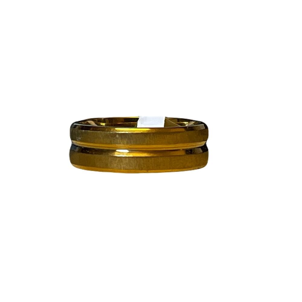 Brand New Solid Gold Stainless Steel Ring Size 21 - Thumbnail 4