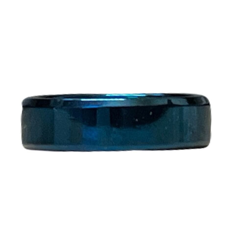 Blue Stainless Steel Men’s Ring Size 19 Brand New - Thumbnail 4