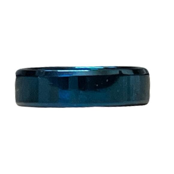 Blue Stainless Steel Men’s Ring Size 19 Brand New - Thumbnail 5