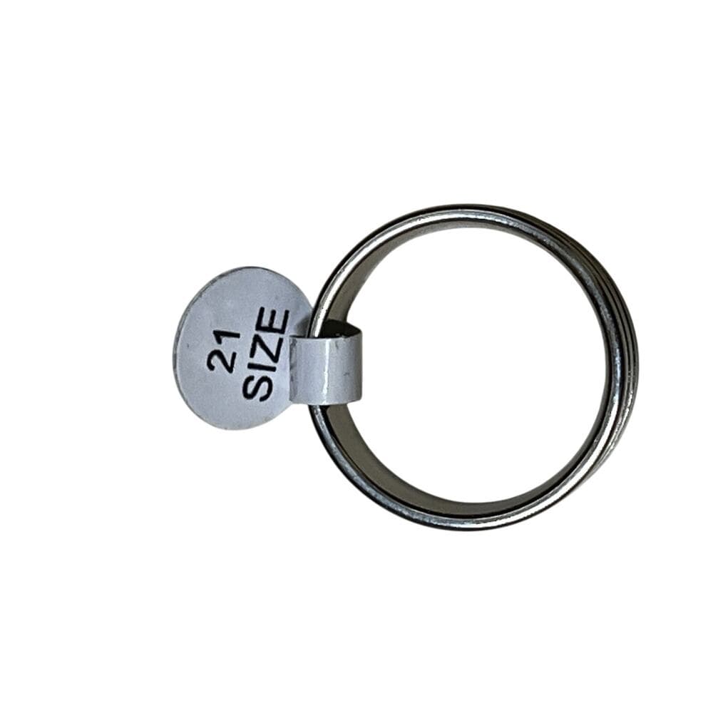 Solid Sliver Stainless Steel Men’s Ring Size 21 Brand New - Thumbnail 2