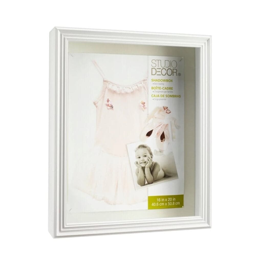White 16" x 20" Shadow Box by Studio Décor - Thumbnail 5