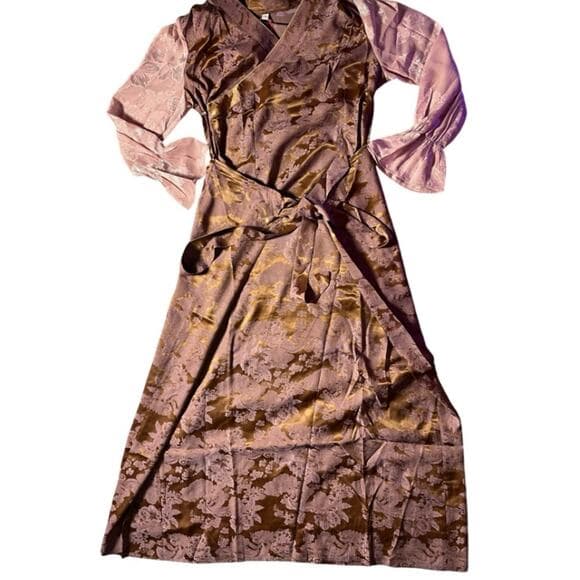 Chinese Xizang Women's Long Sleeved Tibetan Bola Dress Size 2XL - Thumbnail 7