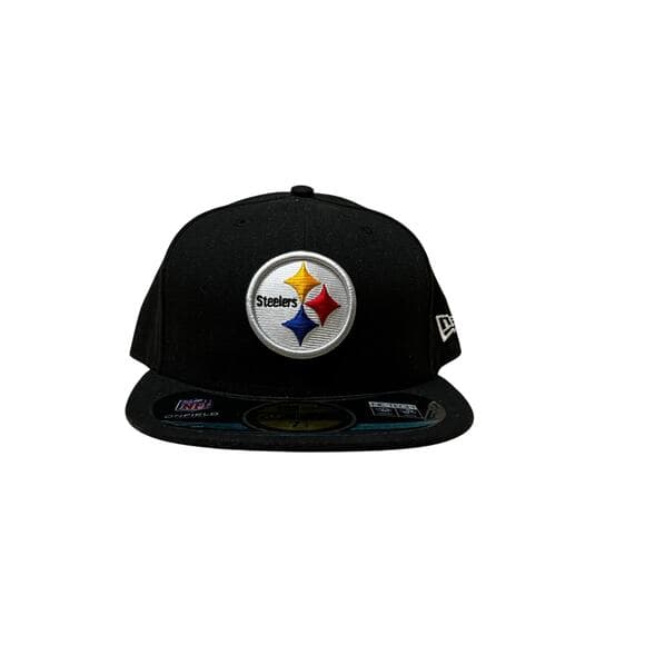 New Era Black Steelers Hat Size 7 1/4 - Thumbnail 7