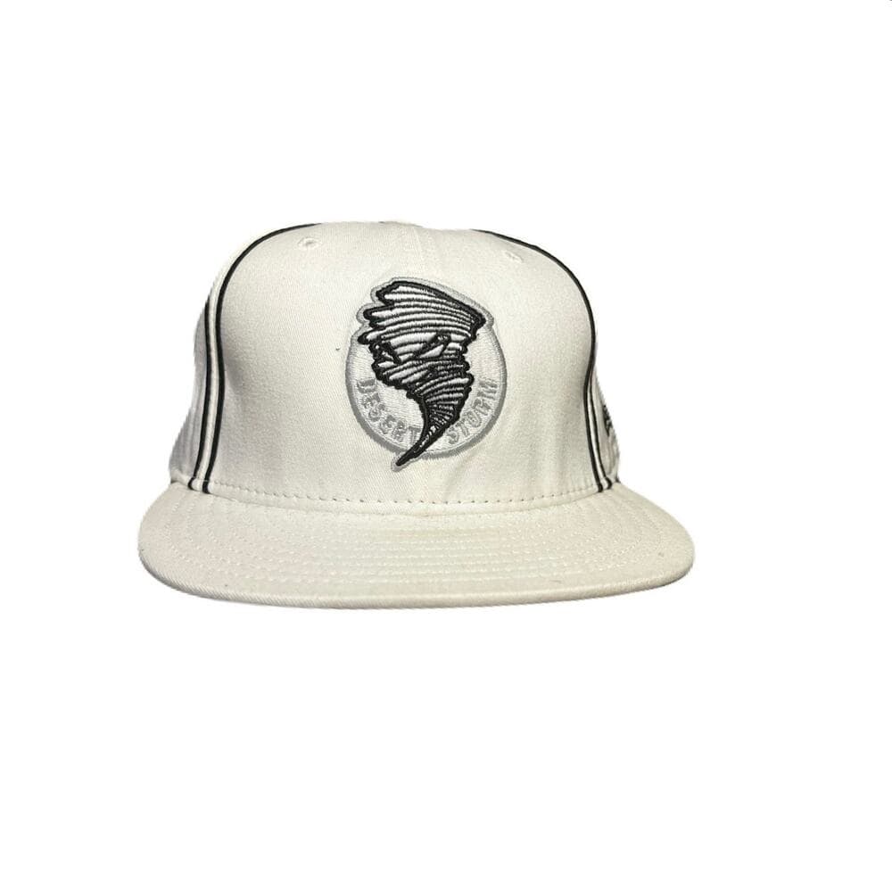 New Era All White Hat With A tornado On It 7 5/8 - Thumbnail 5