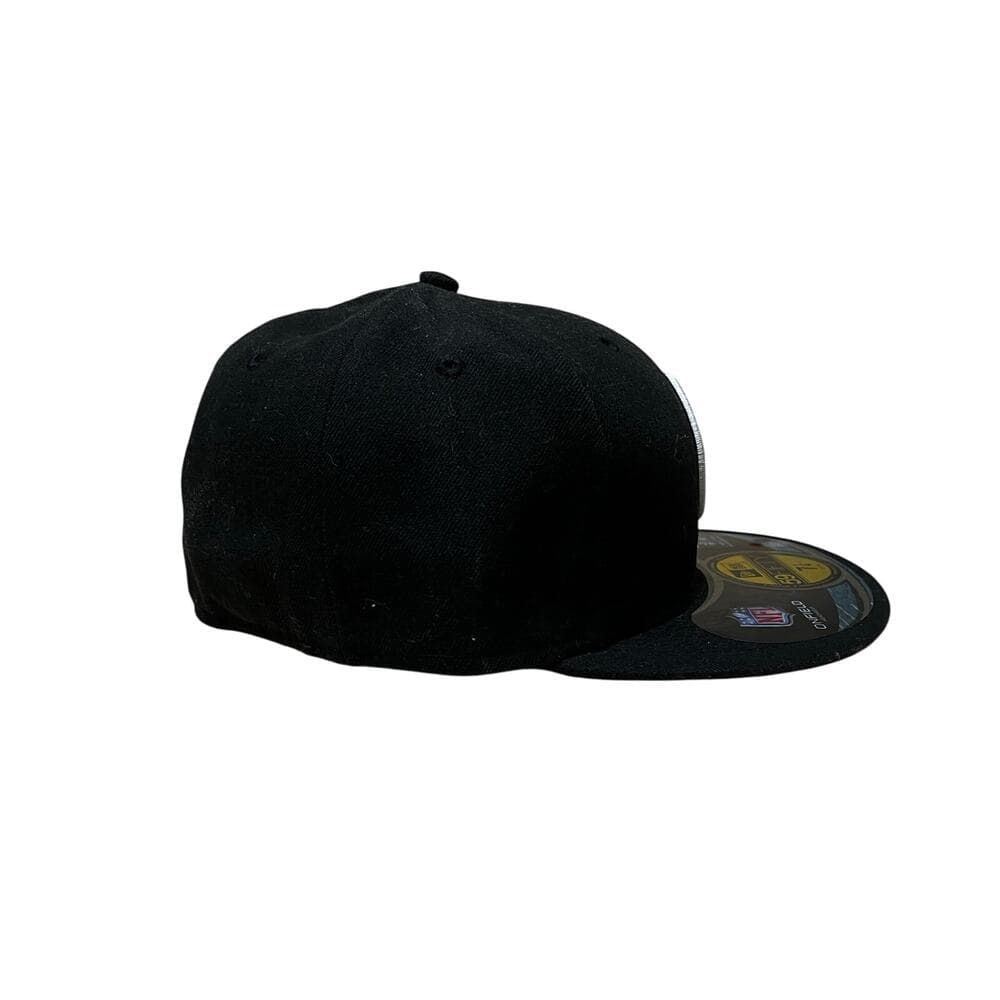 New Era Black Steelers Hat Size 7 1/4 - Thumbnail 3