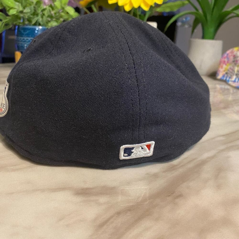 Yankees New Era Hat Size 8 Navy & White All Star Game 2008 - Thumbnail 2