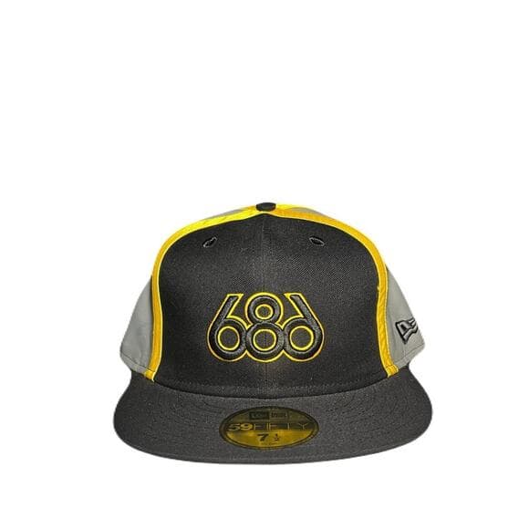 New Era & 686 Gray , Yellow & Black Men’s Hat Size 7 1/2 - Thumbnail 8