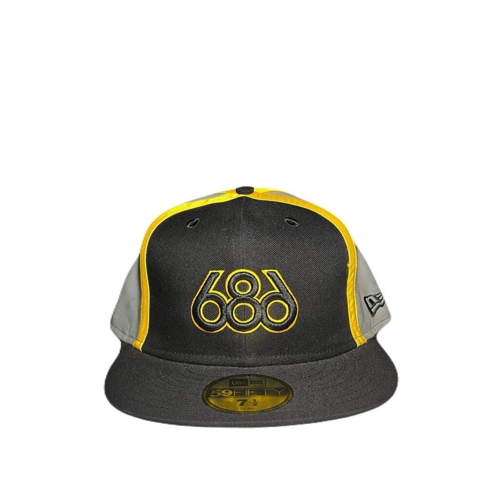 New Era & 686 Gray , Yellow & Black Men’s Hat Size 7 1/2 - Thumbnail 7