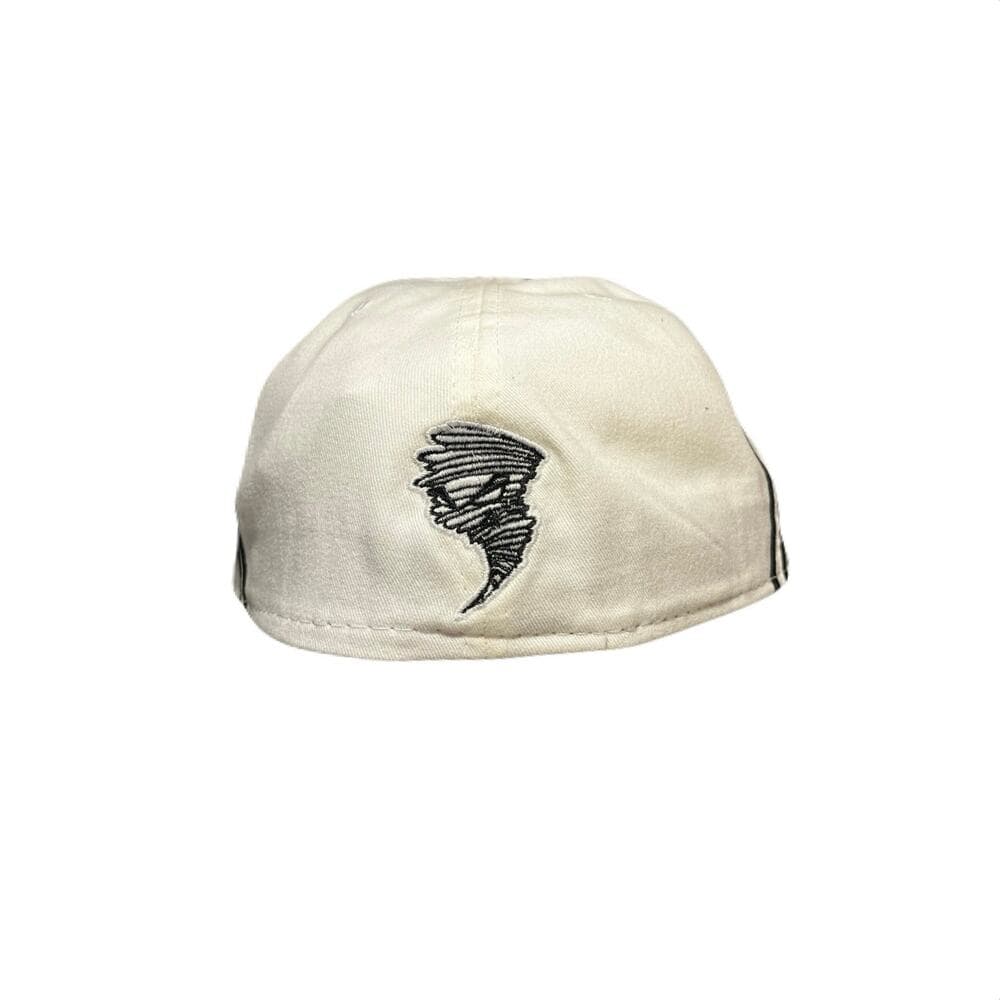New Era All White Hat With A tornado On It 7 5/8 - Thumbnail 2