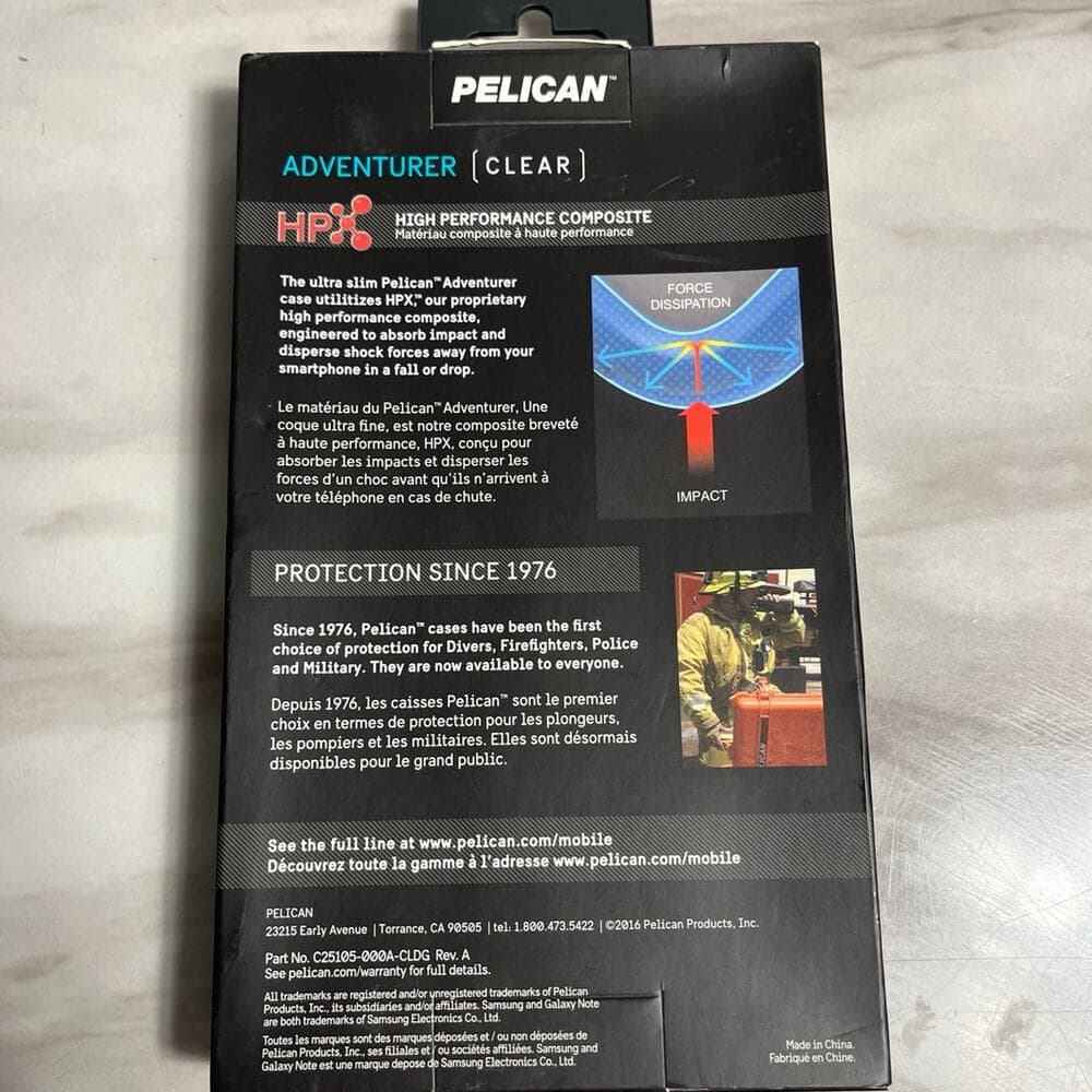 Pelican Samsung Galaxy Note 7 Clear Case Adventurer Series - Thumbnail 2