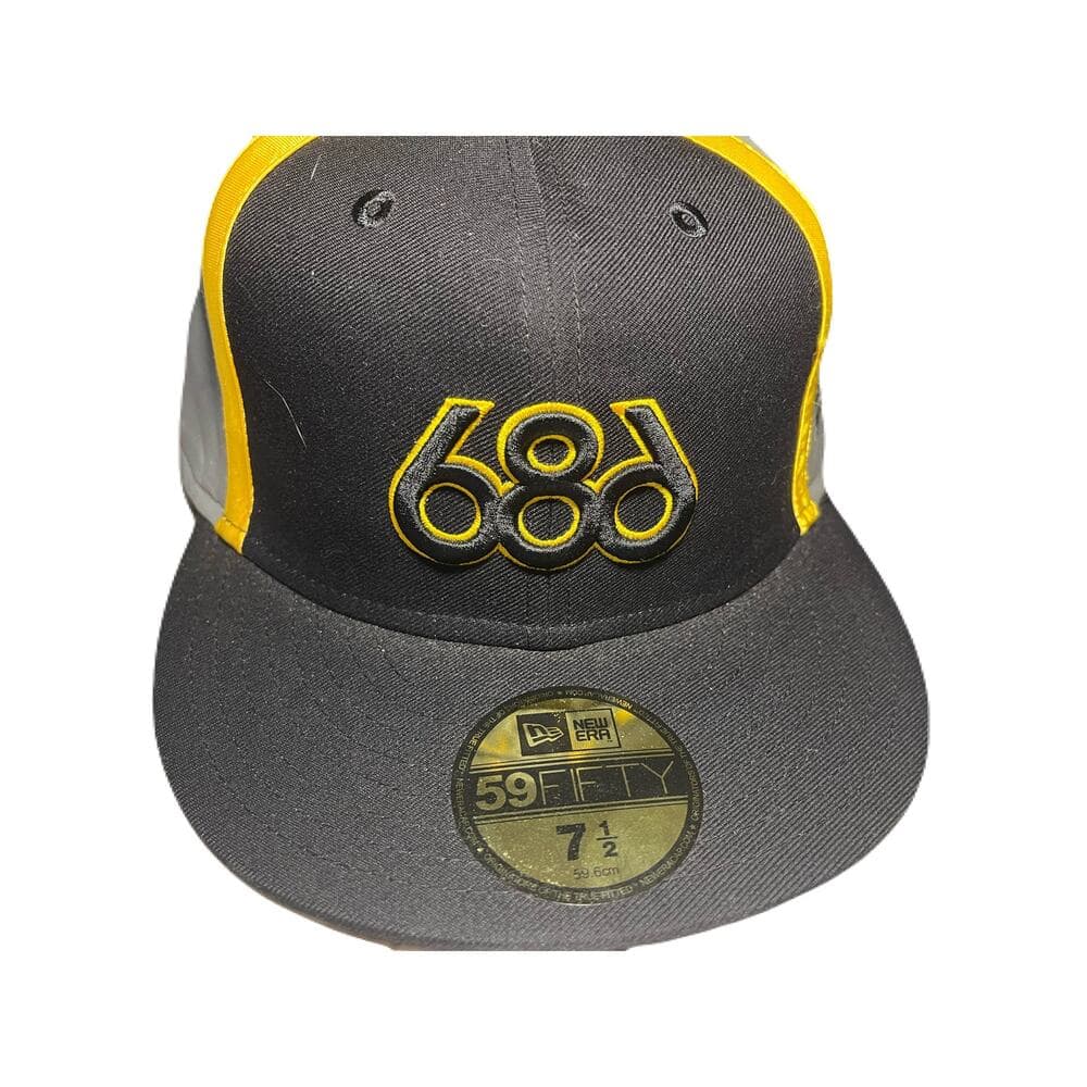 New Era & 686 Gray , Yellow & Black Men’s Hat Size 7 1/2 - Thumbnail 4