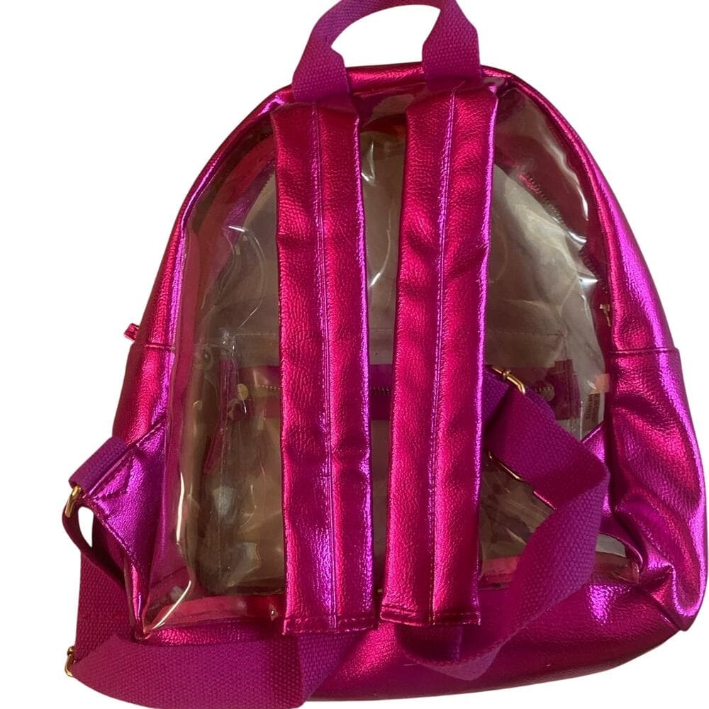 Woman’s pink Mini backpack bag - Thumbnail 3