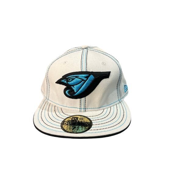 New Era Hat Size 7 1/2 White & Blue , Blue Jay - Thumbnail 7