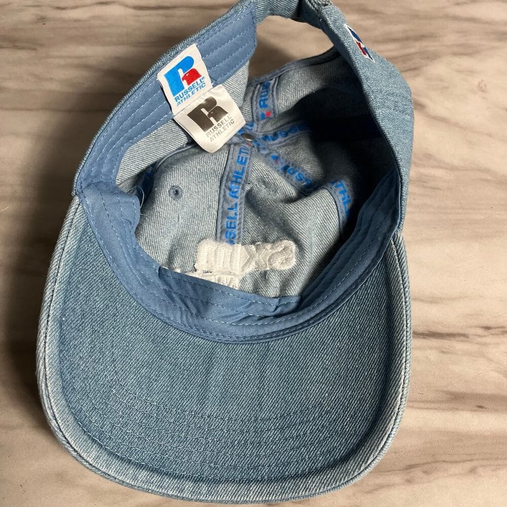 SXM MEDIA Baseball Cap Hat Mens Cotton Demin Blue - Thumbnail 4