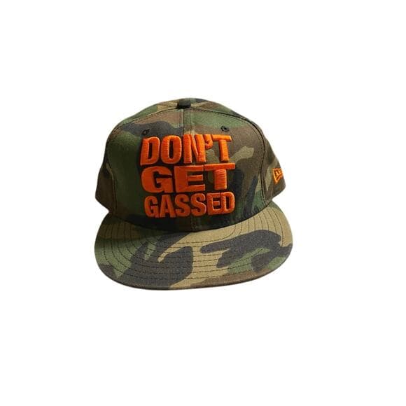 New Era Hat Size 7 5/8 Army & Orange Don’t Get Gassed - Thumbnail 8
