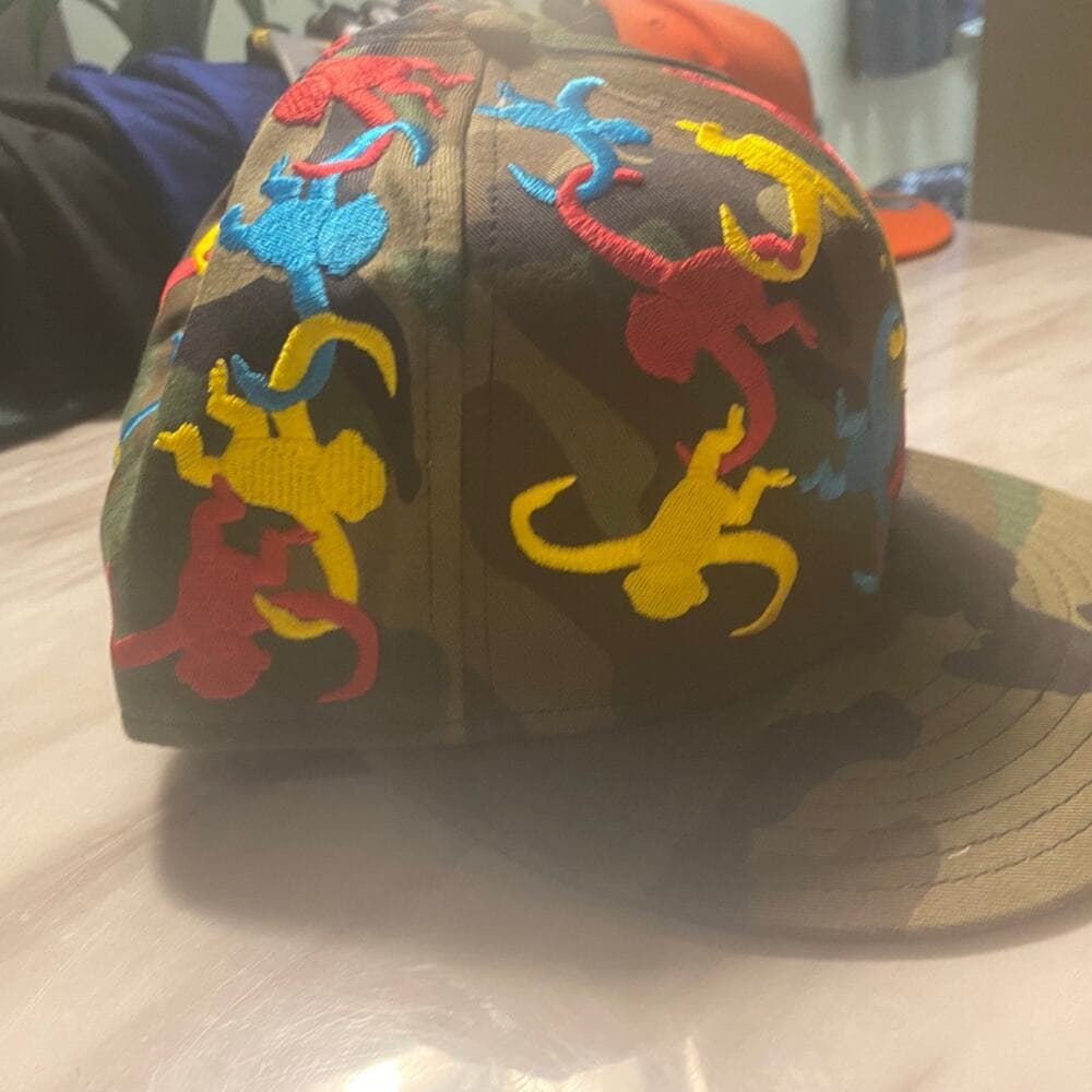 New Era Hat 7 5/8 Color Army & Colorful - Thumbnail 3
