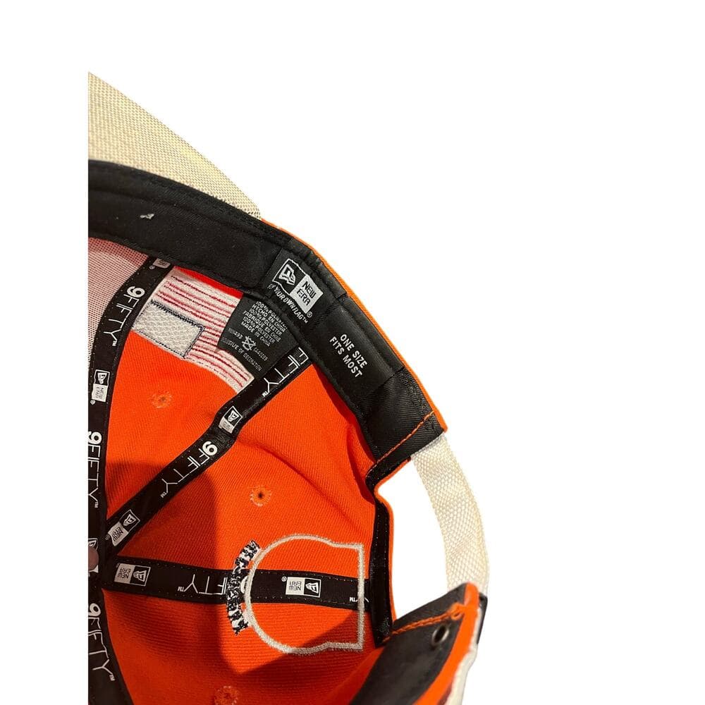New Era Hat SnapBack Orange & White Houston Nec-Mcmxx - Thumbnail 7