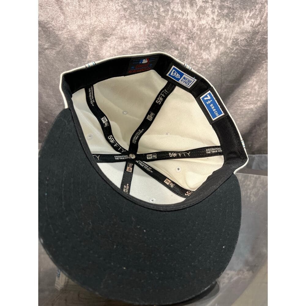 New Era Hat Size 7 1/2 White & Blue , Blue Jay - Thumbnail 5