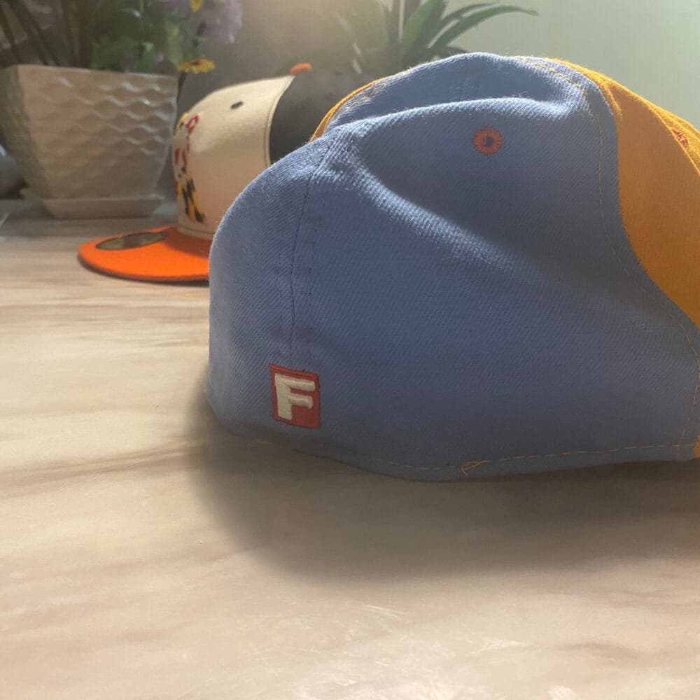 New Era Hat 7 5/8 Orange/Blue - Thumbnail 3