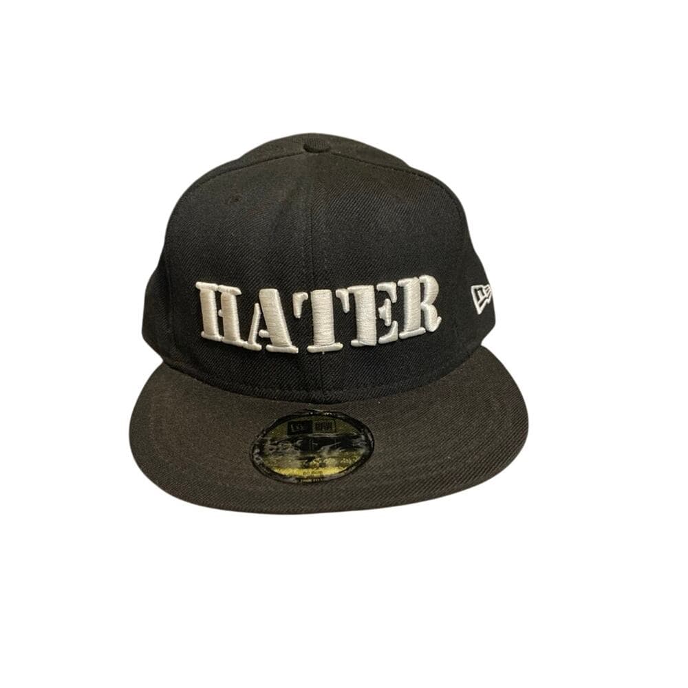 New Era Hat Size 7 5/8 Black Hater Hat In Good Condition - Thumbnail 4