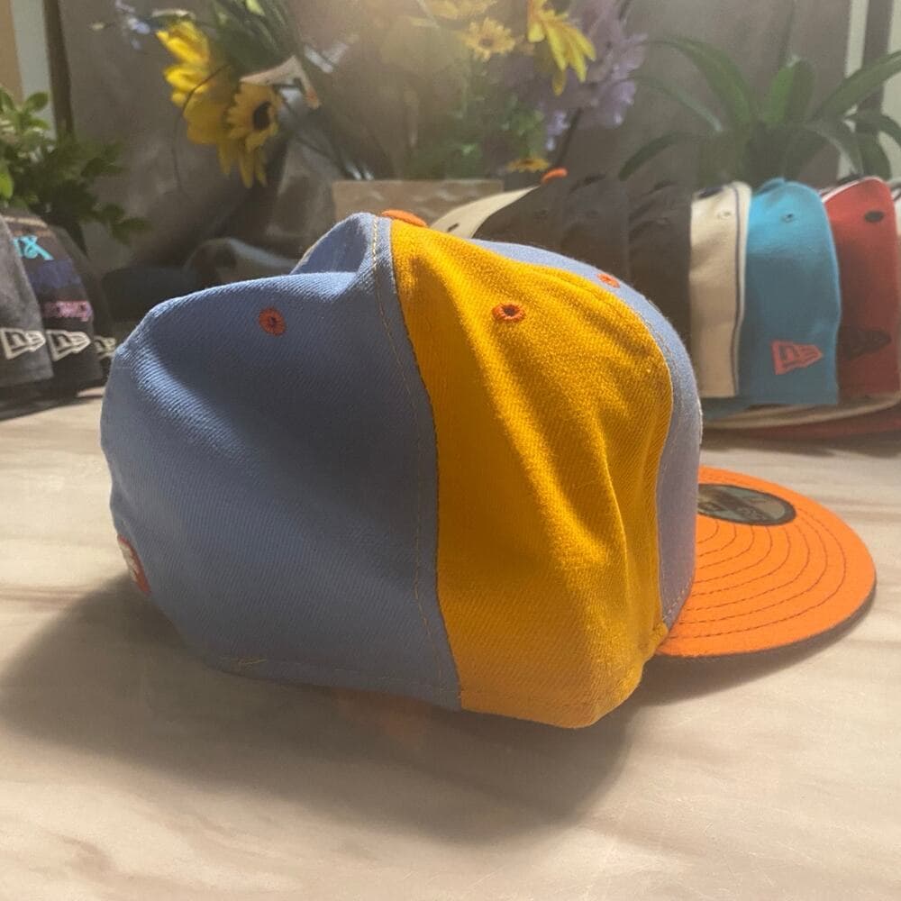 New Era Hat 7 5/8 Orange/Blue - Thumbnail 2
