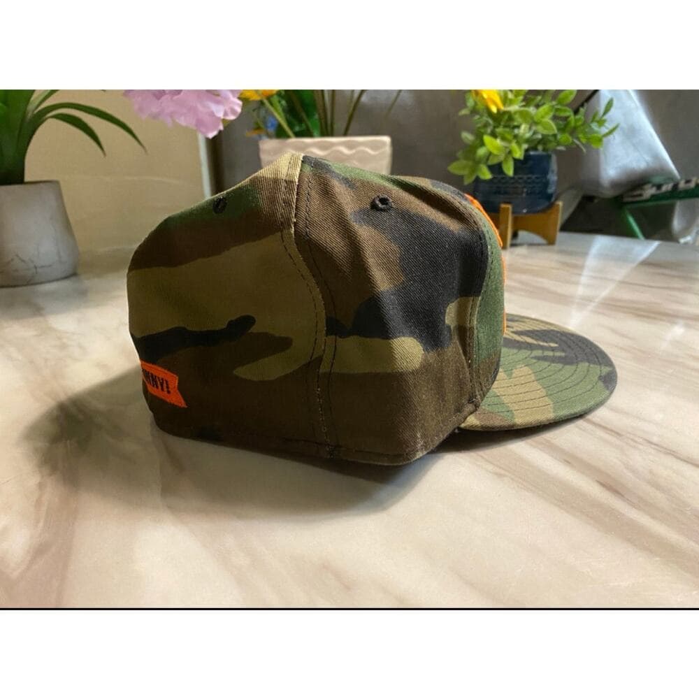 New Era Hat Size 7 5/8 Army & Orange Don’t Get Gassed - Thumbnail 3