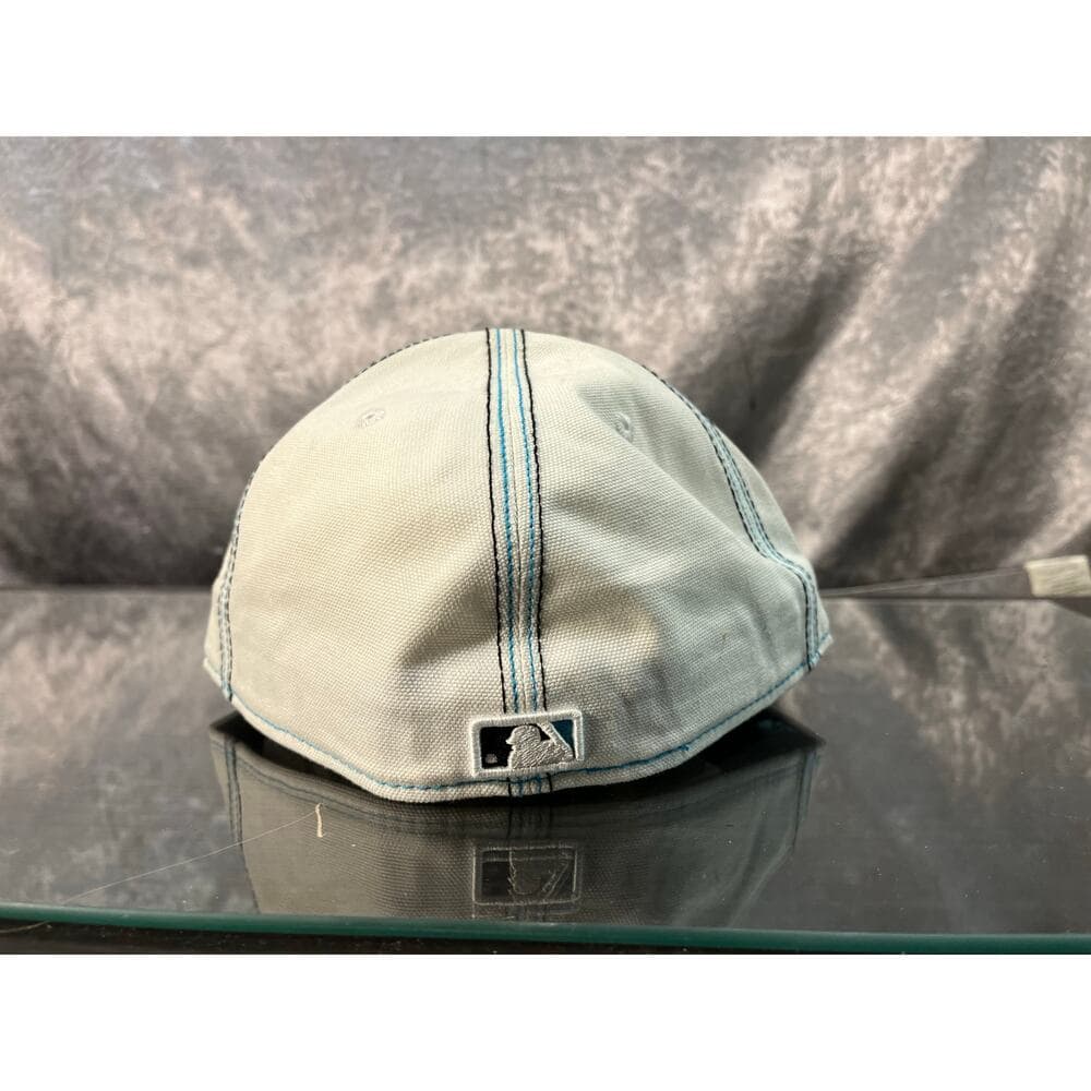 New Era Hat Size 7 1/2 White & Blue , Blue Jay - Thumbnail 4