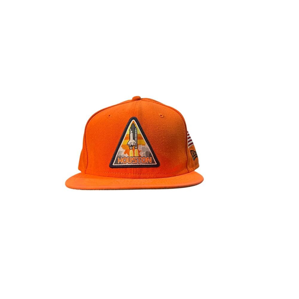 New Era Hat SnapBack Orange & White Houston Nec-Mcmxx - Thumbnail 8