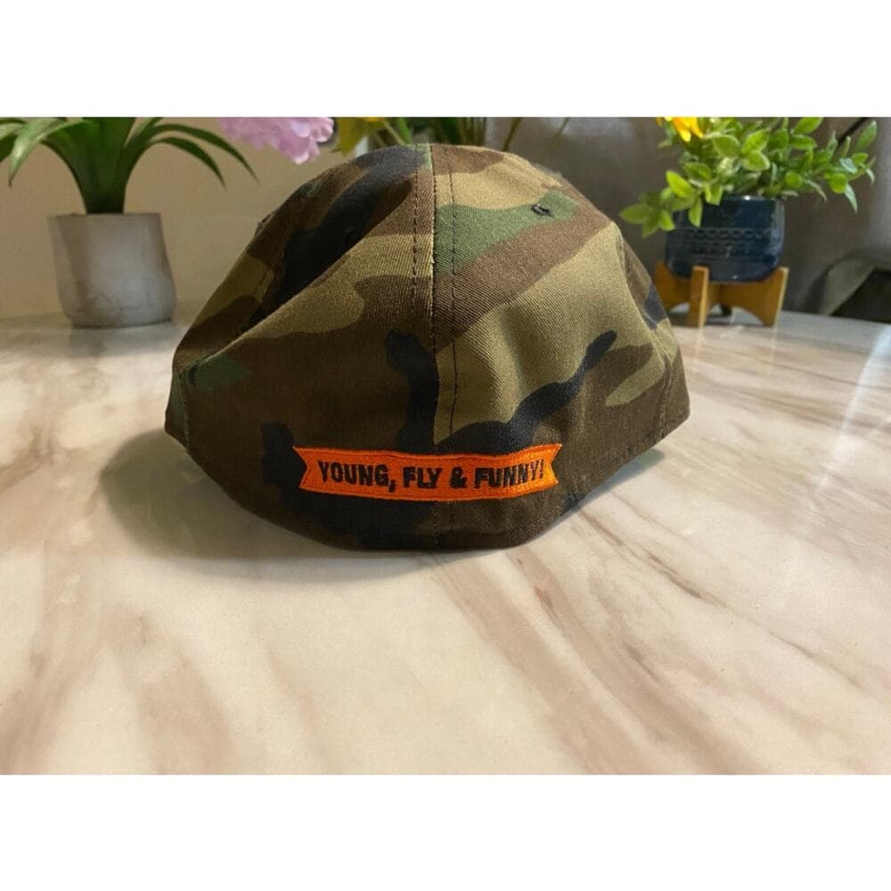 New Era Hat Size 7 5/8 Army & Orange Don’t Get Gassed - Thumbnail 2